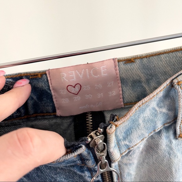 Revice Yin Yang Denim Zipper Jeans Size 24 - Picture 5 of 10